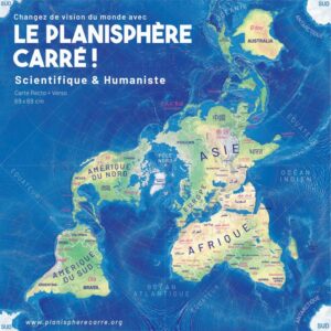 GRAND Planisphère (format A1 - carte 69x69cm)