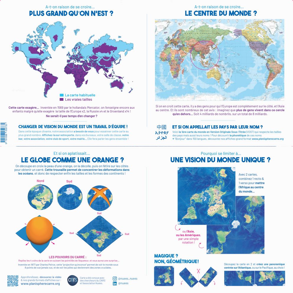 PETIT planisphère (format A2, carte 42x42cm) – Image 5